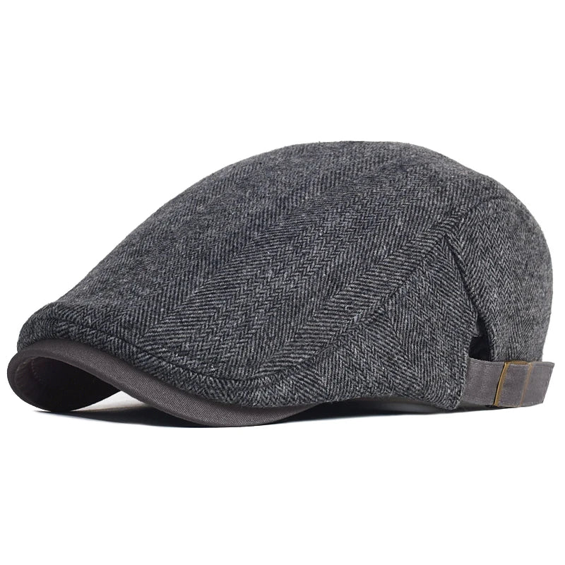 Soliqlo DapperDome – Thick Warm Peaked Cap - Soliqlo