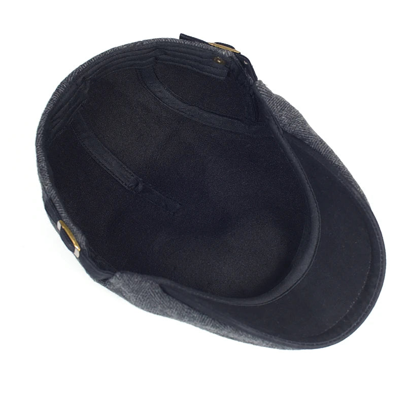 Soliqlo DapperDome – Thick Warm Peaked Cap - Soliqlo