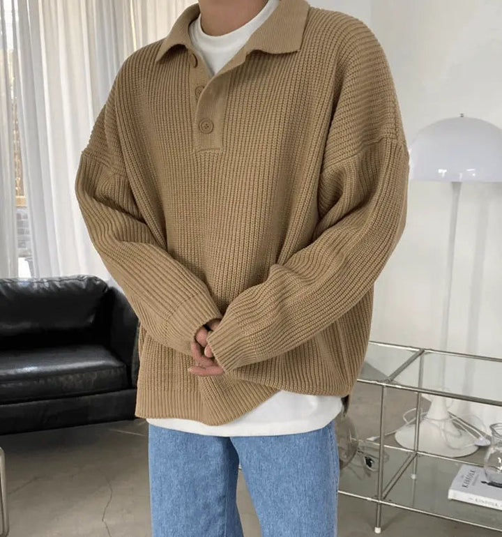 Stitch Knit Sweater - Soliqlo