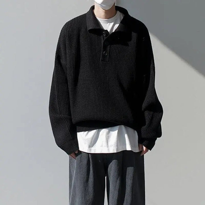 Stitch Knit Sweater - Soliqlo