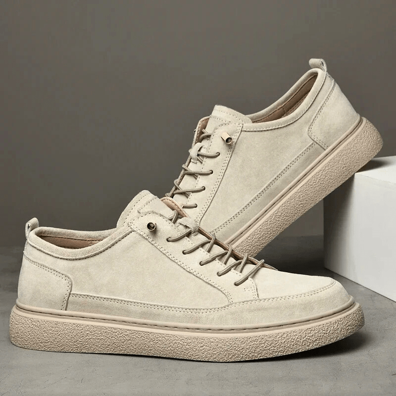 Suede Stride – Emphasizing comfort and the premium suede material. - Soliqlo