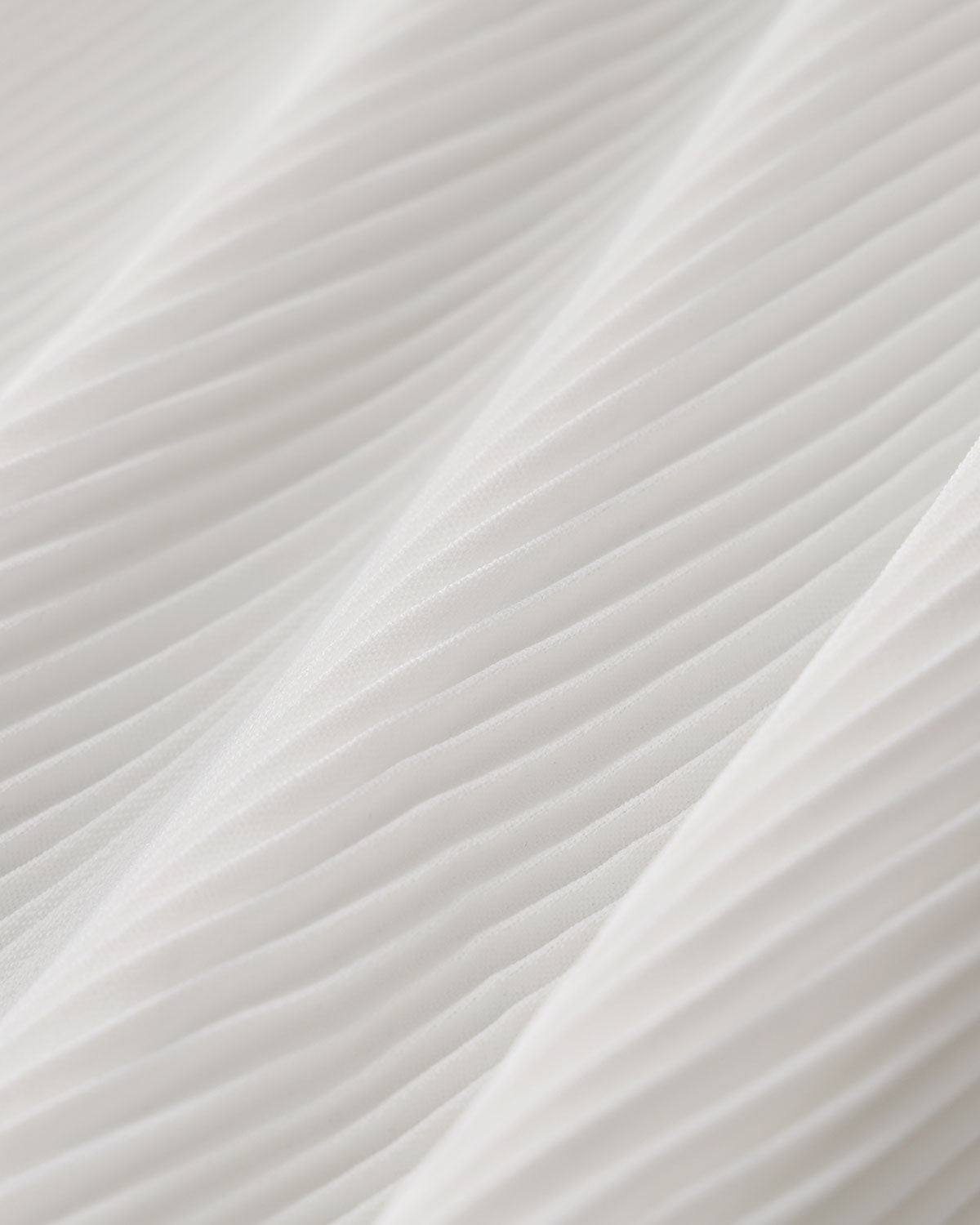 White Pleated Midi Skirt