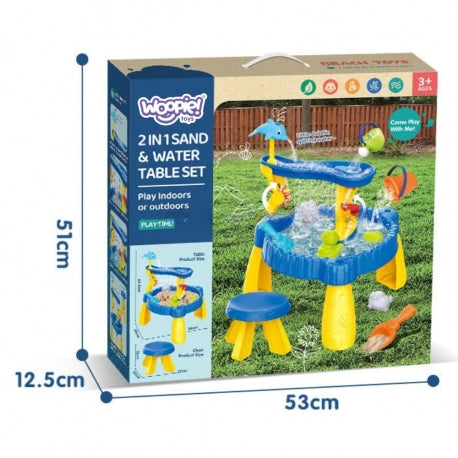 Woopie 2-in-1 Wasser- und Sandspieltisch – Sensorisches Spielzeug für die frühkindliche Entwicklung