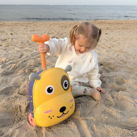 WOOPIE-3-in-1 Sandspiel-Set mit Hundekoffer & Wasserspiel