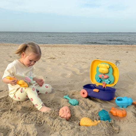 WOOPIE-3-in-1 Sandspiel-Set mit Hundekoffer & Wasserspiel